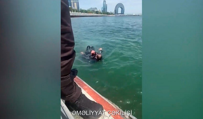 Dənizdə batma təhlükəsində olan şəxs xilas edilib - <span style=