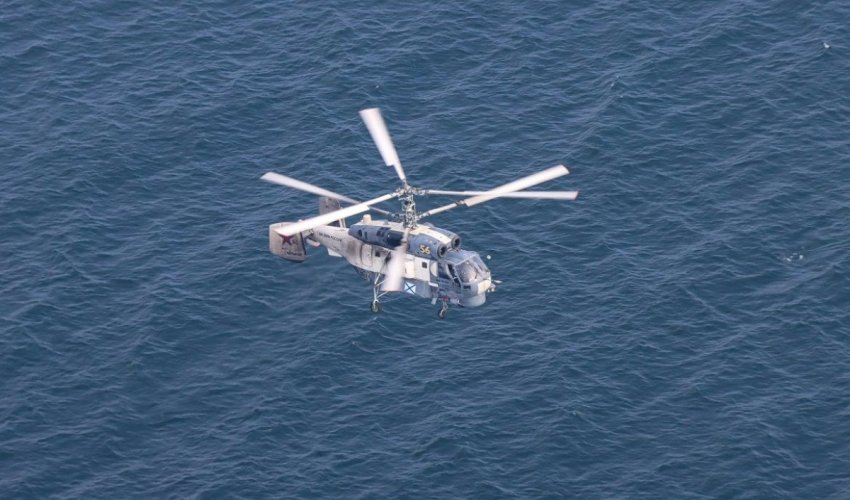 Estoniyada helikopter dənizə düşüb Estoniyada helikopter dənizə düşüb