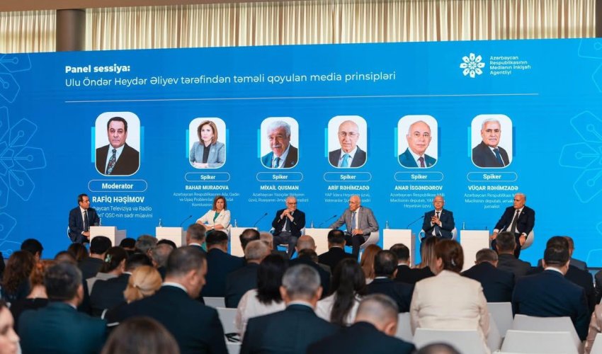 Bakıda “Medianın inkişafında Ümummilli Lider Heydər Əliyevin rolu” adlı konfrans keçirilib