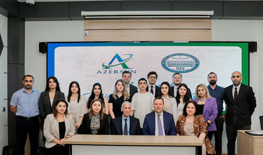“Azərsun Holdinq” BDU-nun Jurnalistika fakültəsinin 6 tələbəsinə təqaüd ayırdı “Azərsun Holdinq” BDU-nun Jurnalistika fakültəsinin 6 tələbəsinə təqaüd ayırdı