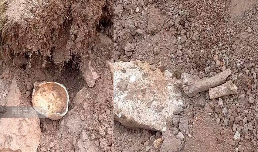 В Лачыне найдены останки человеческого скелета В Лачыне найдены останки человеческого скелета