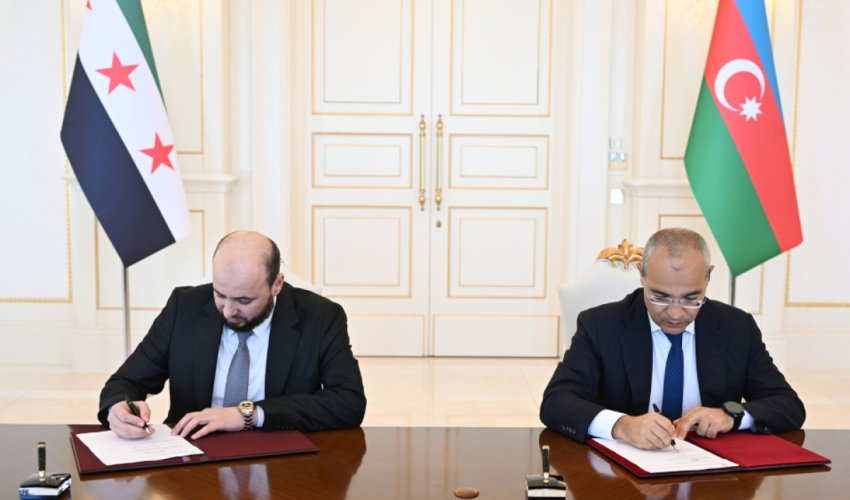 SOCAR Suriya Hökuməti ilə Anlaşma Memorandumu imzalayıb