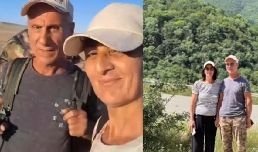Ветеран и жена прошли пешком 418 км из Баку в Лачин Ветеран и жена прошли пешком 418 км из Баку в Лачин