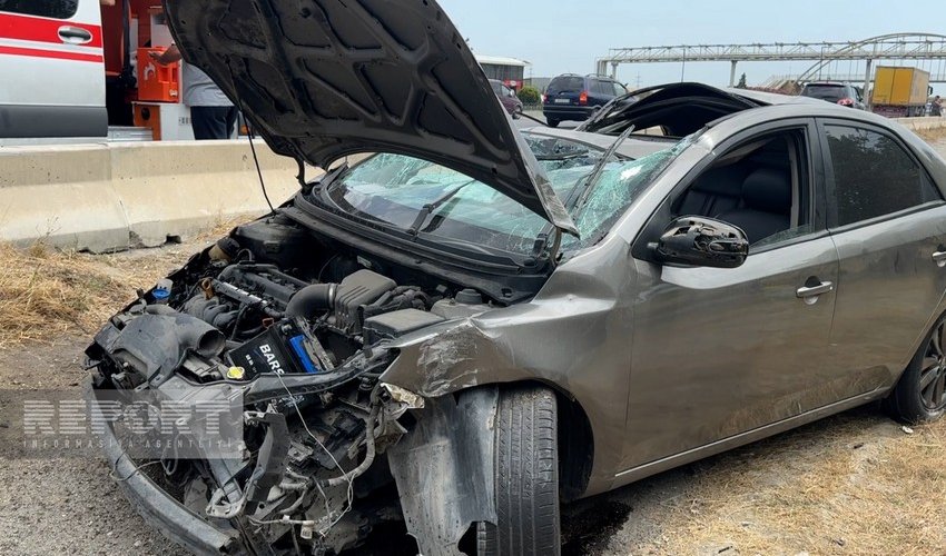Sumqayıtda yol qəzası baş verib, yaralılar var