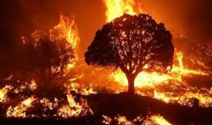 Aghdam fire spreads to the Khojavend district Aghdam fire spreads to the Khojavend district