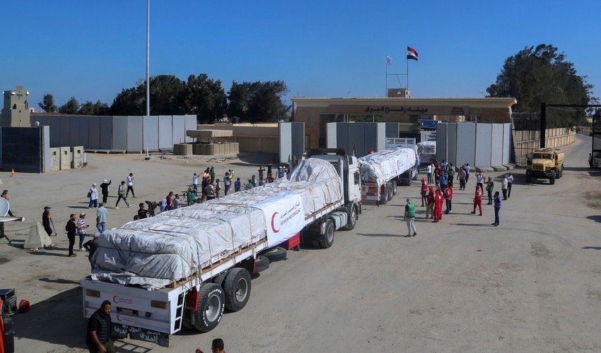 Misirdən Qəzza zolağına daha 117 humanitar yardım maşını göndərilib