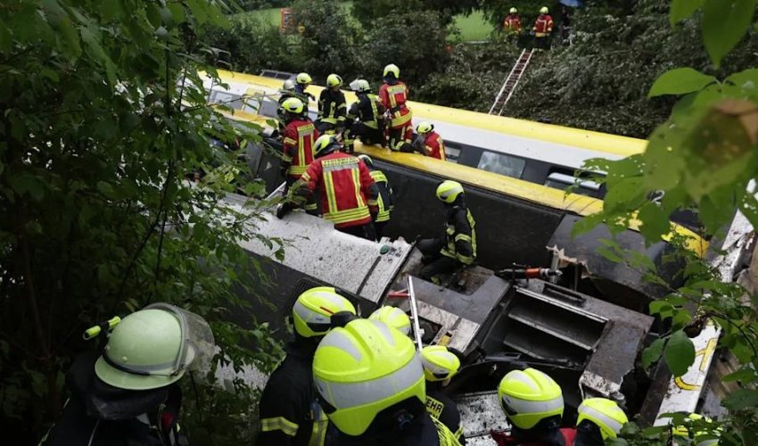 Four dead, dozens injured as passenger train derails in Germany Four dead, dozens injured as passenger train derails in Germany