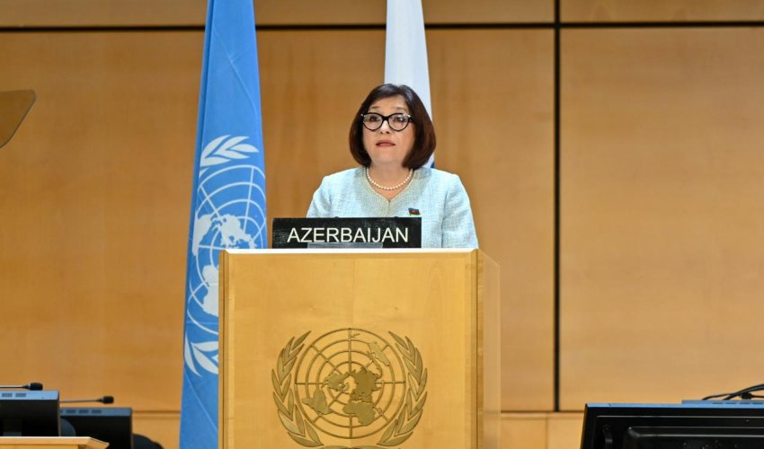 Sahibə Qafarova Parlament Sədrlərinin VI Dünya Konfransında çıxış edib Sahibə Qafarova Parlament Sədrlərinin VI Dünya Konfransında çıxış edib