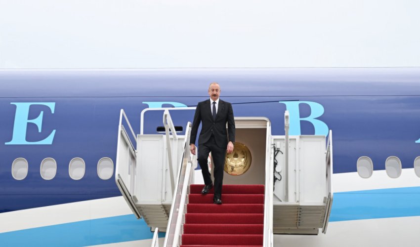 İlham Əliyev ABŞ-a işgüzar səfər edib İlham Əliyev ABŞ-a işgüzar səfər edib
