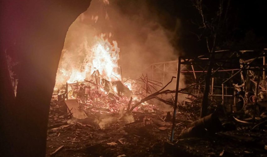 Russian drones hit Bucha, three wounded
