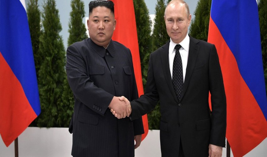 Putin ilə Kim Çen In arasında telefon danışığı olub Putin ilə Kim Çen In arasında telefon danışığı olub