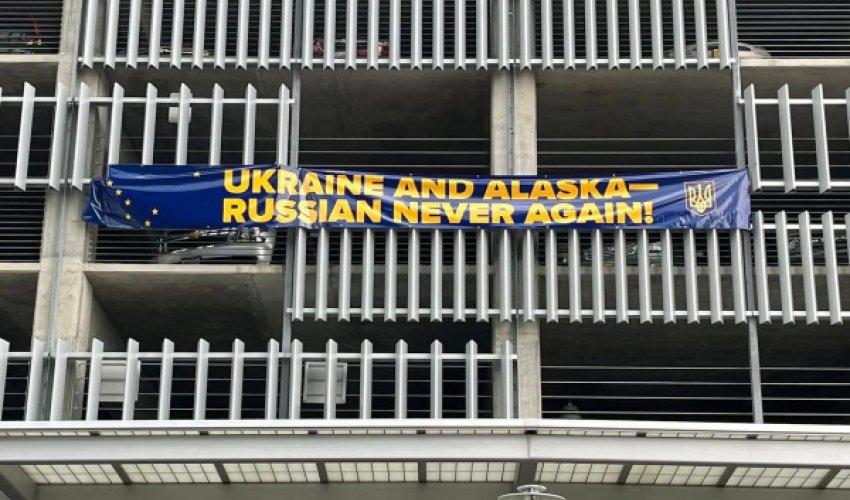 Alyaskada Putinə qarşı etiraz aksiyası keçirilib