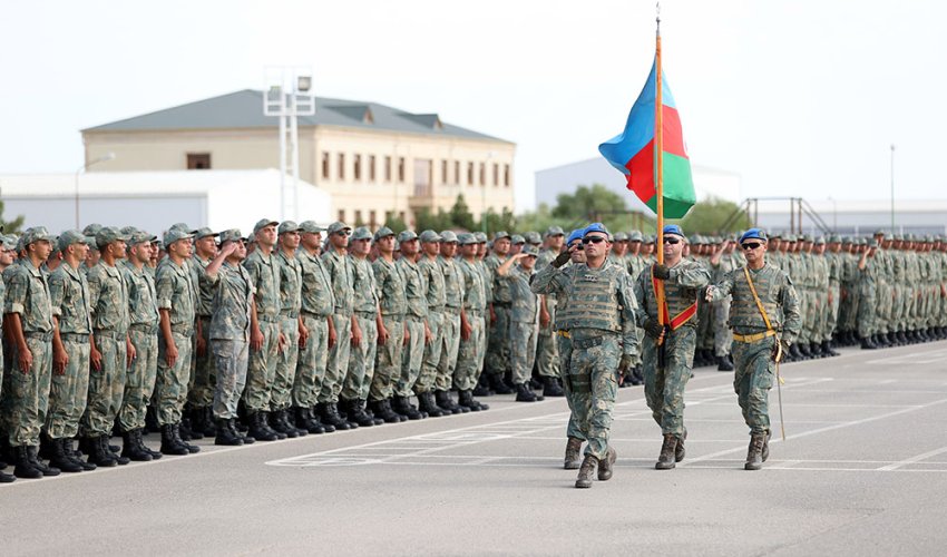 Azərbaycan Ordusunda andiçmə mərasimləri keçirilib