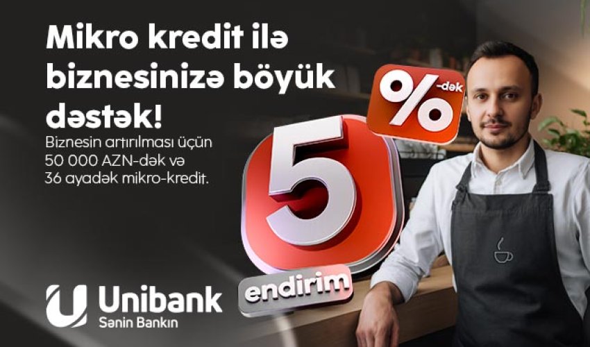 “Unibank”ın yay kampaniyası avqustun 31-dək uzadılıb “Unibank”ın yay kampaniyası avqustun 31-dək uzadılıb