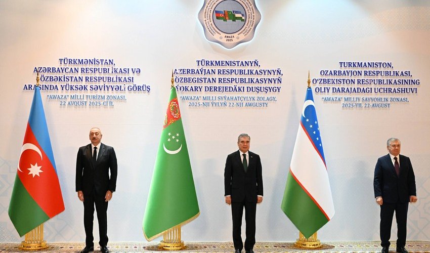 Türkmənistan, Azərbaycan və Özbəkistan arasında yüksəksəviyyəli görüş başlayıb