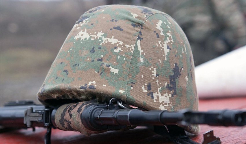 Armenian soldier wounded by gunshot Armenian soldier wounded by gunshot