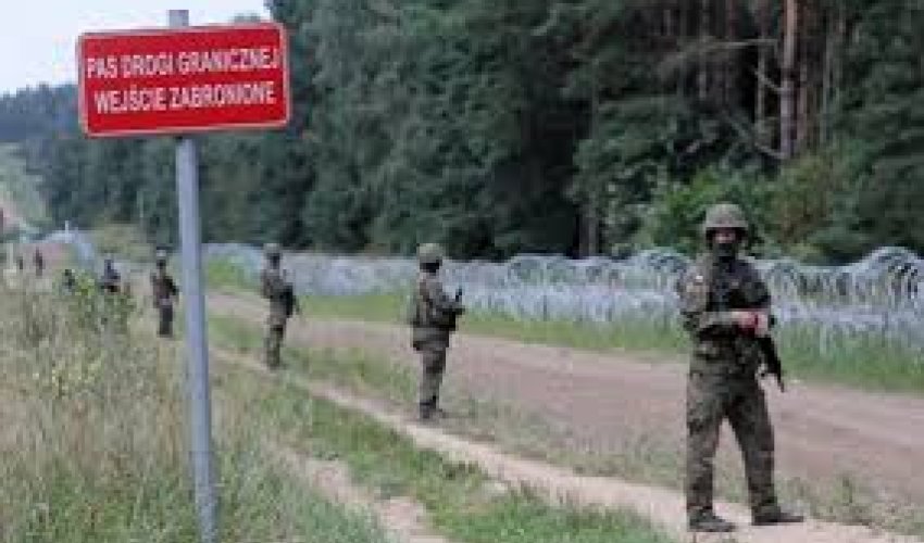 Polşa Belarusla sərhədi tam bağlayacaq Polşa Belarusla sərhədi tam bağlayacaq