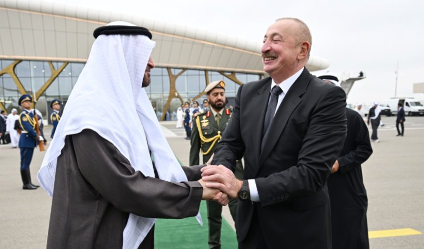 BƏƏ Prezidentinin Azərbaycana rəsmi səfəri başa çatıb
