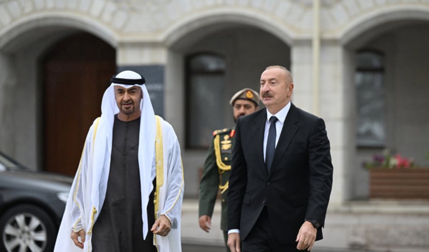 Prezident BƏƏ lideri ilə görüşündən video paylaşıb