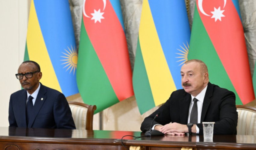 Azərbaycan və Ruanda prezidentləri mətbuata bəyanatlarla çıxış ediblər - Yenilənib Azərbaycan və Ruanda prezidentləri mətbuata bəyanatlarla çıxış ediblər - Yenilənib