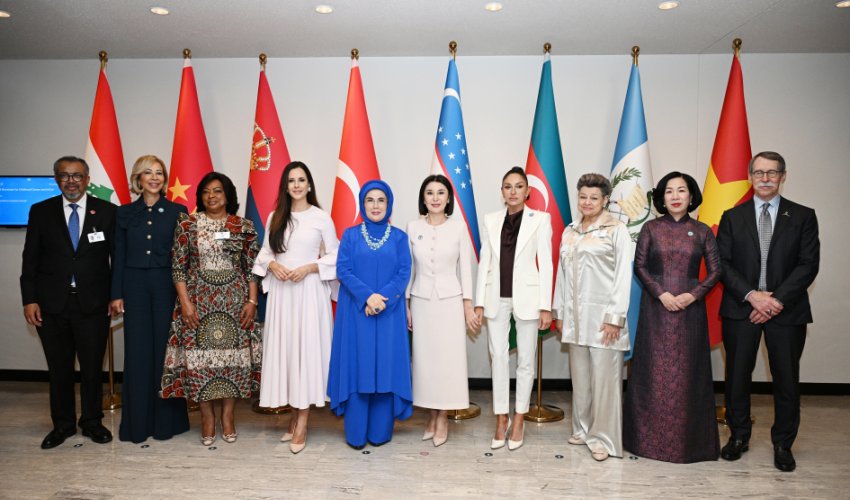Mehriban Aliyeva and her daughters attend UN special session on childhood cancer