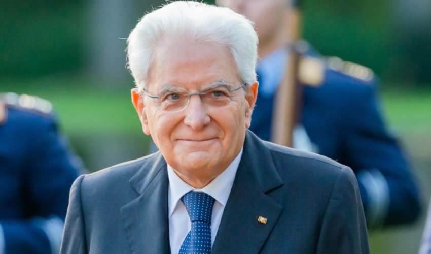 Italy’s President Mattarella arrives in Azerbaijan on an official visit