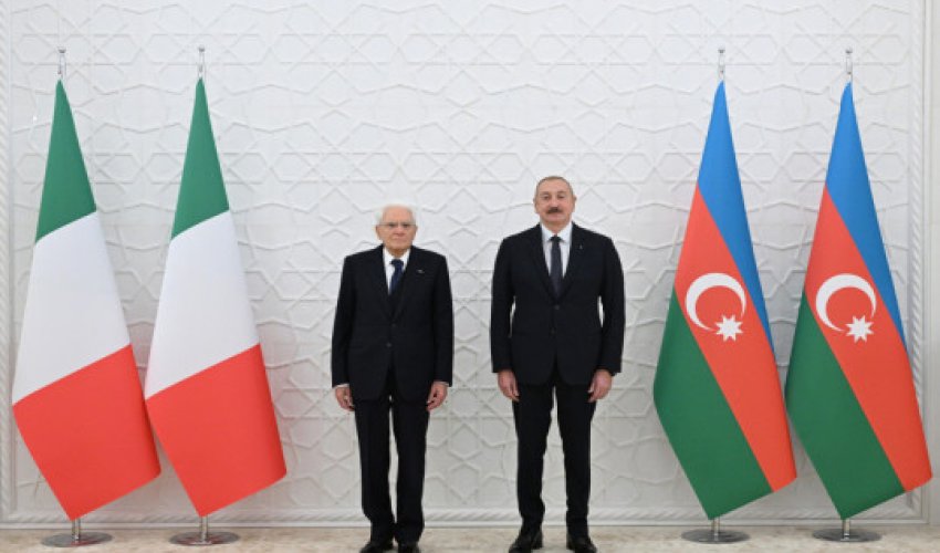 Azərbaycan və İtaliya prezidentləri mətbuata bəyanatlarla çıxış ediblər - Yenilənib