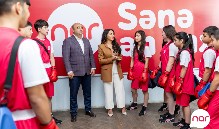 “Nar” gənclərin sağlam və aktiv həyat tərzinə töhfə verərək boks təlimlərinə dəstək olur