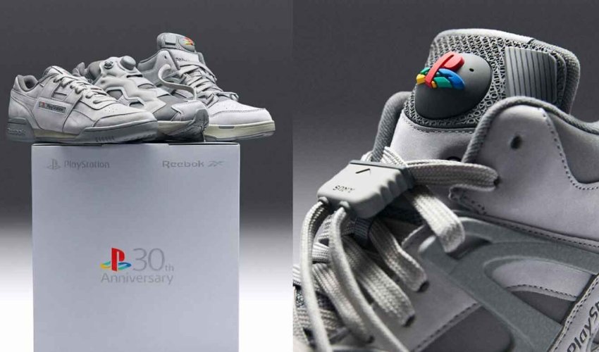 Sony and Reebok launch PlayStation 30th anniversary sneakersdisclosed. Sony and Reebok launch PlayStation 30th anniversary sneakersdisclosed.