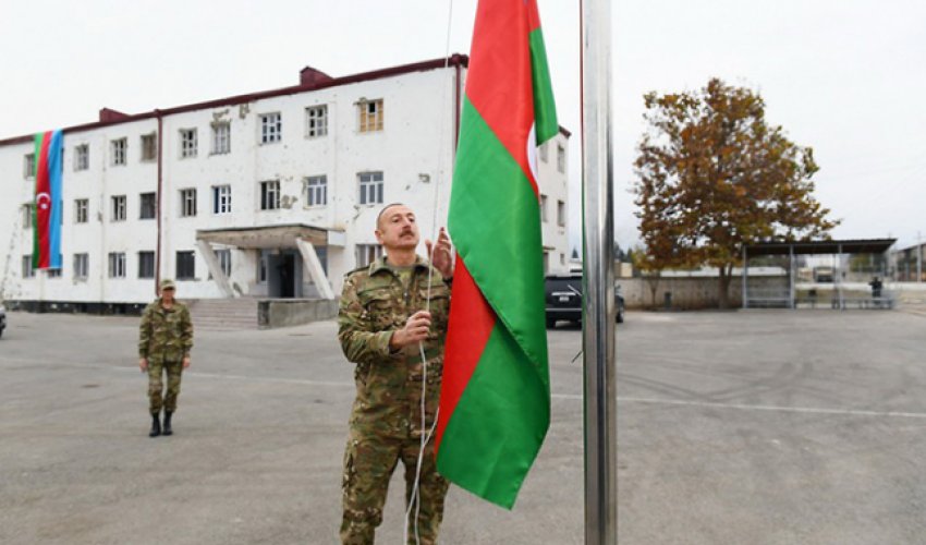 İlham Əliyev Cəbrayılın işğaldan azad edilməsinin ildönümü ilə bağlı paylaşım edib