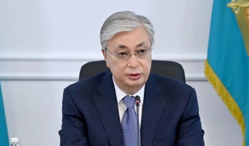 Qazaxıstan Prezidenti Xəzər dənizi ilə bağlı türk dövlətlərinə çağırış edib Qazaxıstan Prezidenti Xəzər dənizi ilə bağlı türk dövlətlərinə çağırış edib