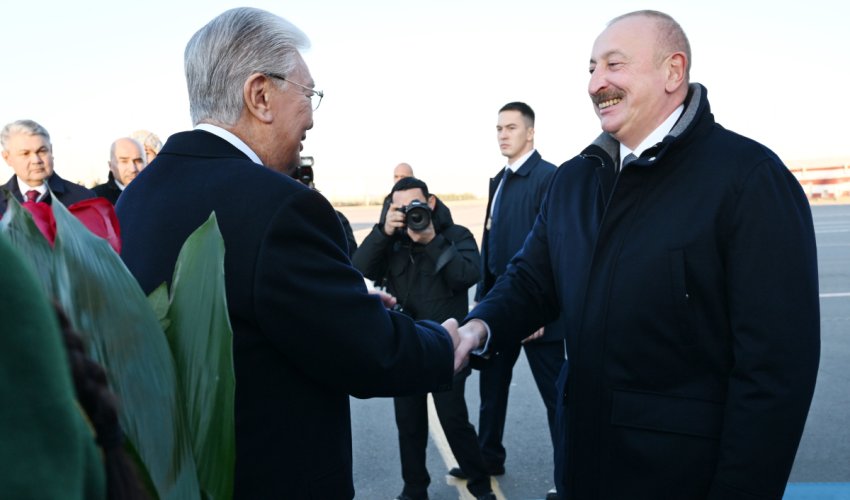 Azerbaijan’s Aliyev arrives in Kazakhstan for state visit Azerbaijan’s Aliyev arrives in Kazakhstan for state visit