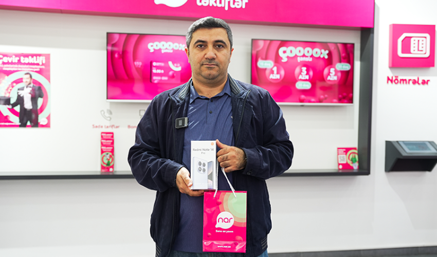 Nar announces the first winners of the “Çoox Şanslı” lottery! Nar announces the first winners of the “Çoox Şanslı” lottery!