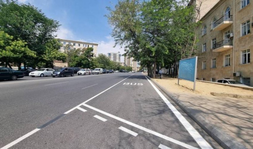 Bu avtobuslar üçün xüsusi zolaq yaradılıb