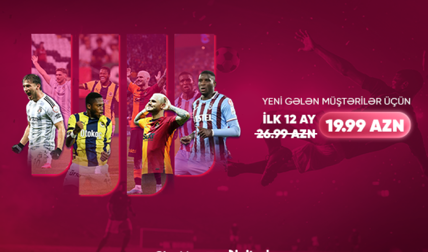 Futbol və əyləncə bir arada – “CityNet TV”dən “Digiturk” paketinə xüsusi endirim! 
Futbol və əyləncə bir arada – “CityNet TV”dən “Digiturk” paketinə xüsusi endirim!