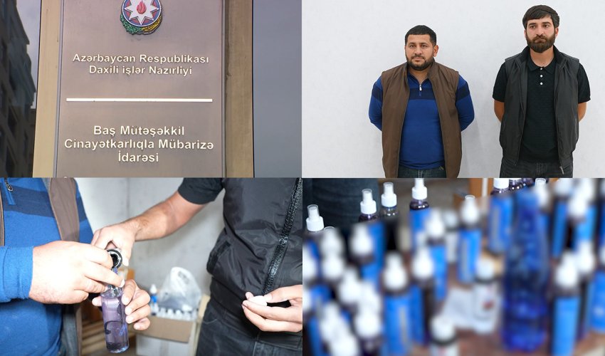 Dabaq xəstəliyi əleyhinə saxta dərman hazırlayan şəxslər saxlanılıb - Video Dabaq xəstəliyi əleyhinə saxta dərman hazırlayan şəxslər saxlanılıb - Video