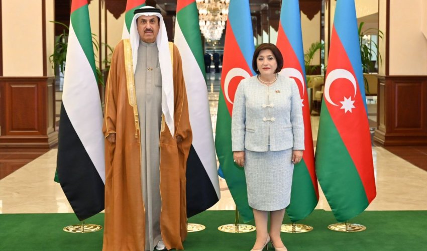 Спикер Милли Меджлиса встретилась с председателем Федерального нацсовета ОАЭ Спикер Милли Меджлиса встретилась с председателем Федерального нацсовета ОАЭ