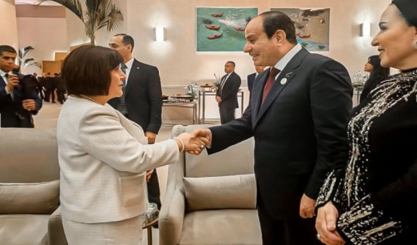 Sahibə Qafarova Böyük Misir Muzeyinin açılış mərasimində iştirak edib