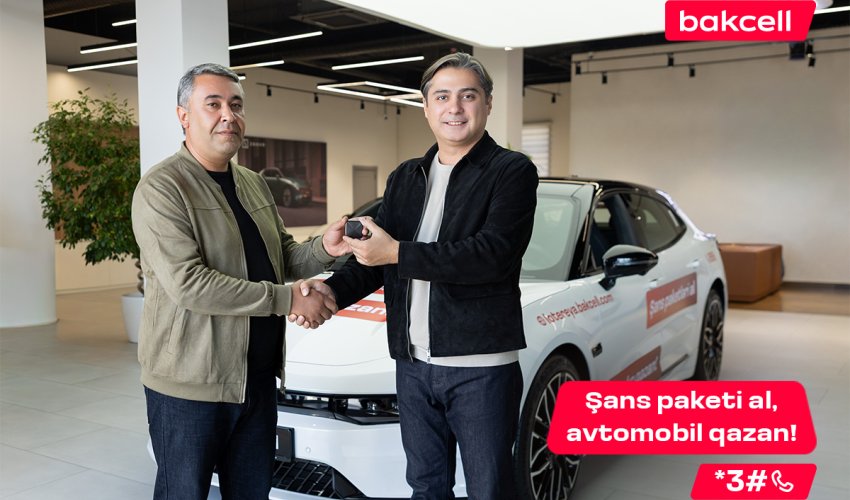 Bakcell-in meqa lotereyasında daha bir avtomobil qalibi məlum oldu!
