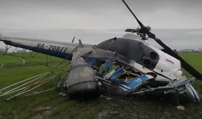 Dağıstanda helikopter qəzaya uğrayıb- Ölənlər var