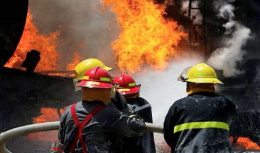 Türkiyədə ticarət mərkəzində yanğın baş verib