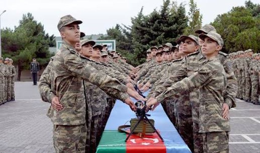 Azərbaycan Ordusunda andiçmə mərasimləri keçirilib