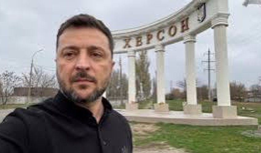 Зеленский в прифронтовом Херсоне