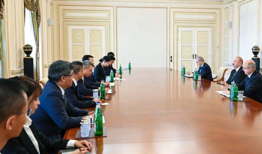 Алиев принял делегацию китайской компании China Datang