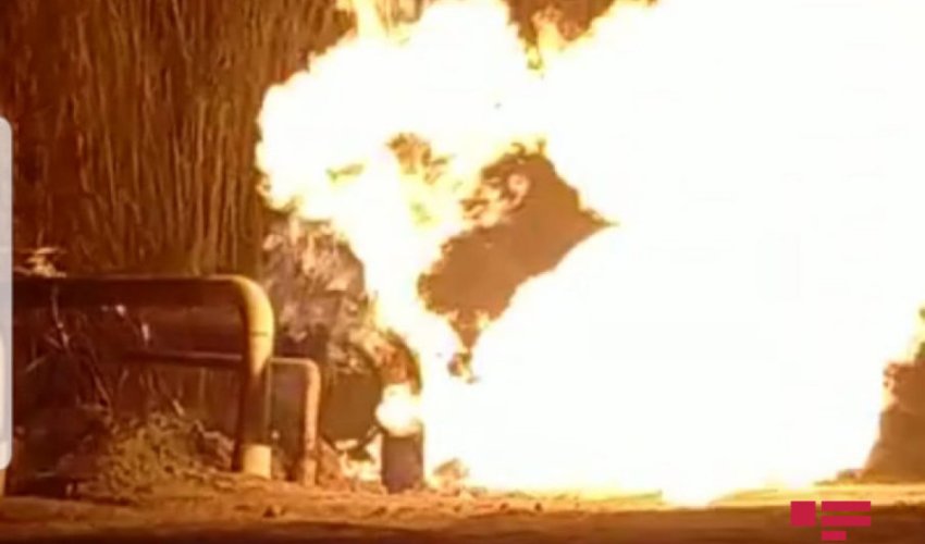 Bakıda qaz xəttində yanğın olub