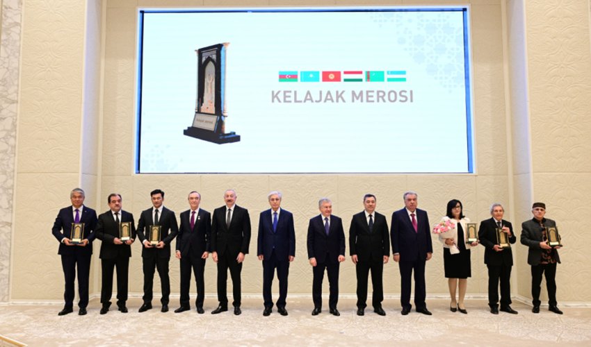 PrezidentDaşkənddə "Gələcəyin İrsi" Beynəlxalq Mükafatının təqdimat mərasimində iştirak edib - Yenilənib