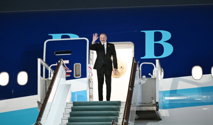 Завершился визит Ильхама Алиева в Узбекистан