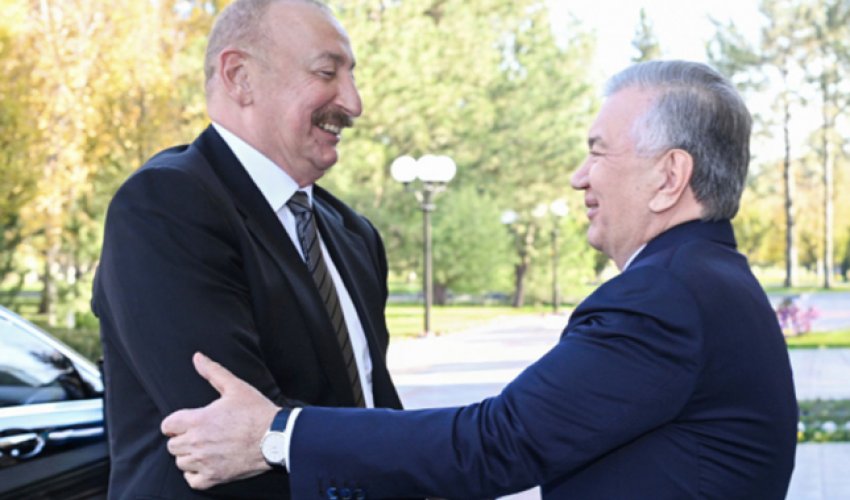 Prezident İlham Əliyev Özbəkistan səfərindən paylaşım edib -Video