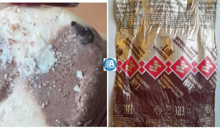 “Megastore” mağazında satılan “batonçik” konfetindən qurd çıxdığı iddia olunur