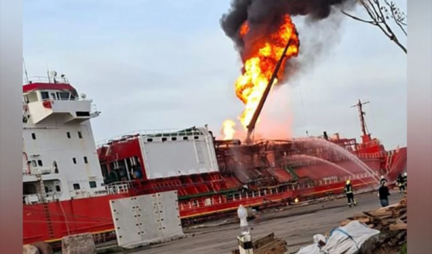 Турецкий танкер подвергся атаке БПЛА в Одессе